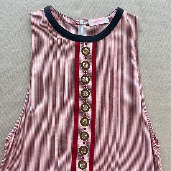 sass & bide The Charmer Dress in Red Stripe - Picture 14 of 15